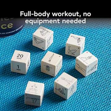 Chronicle Books Fitness Dice: 7 Wooden Dice, Over 45,000 Workout Routines