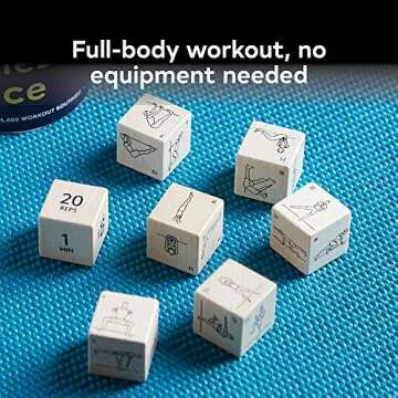 Chronicle Books Fitness Dice: 7 Wooden Dice, Over 45,000 Workout Routines
