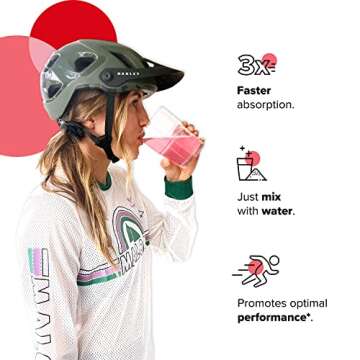 Complement Hydrate Electrolytes Powder Drink Mix - 4 Major Electrolytes for 3x Faster Absorption - Strawberry Lemon Flavor - Vegan, Gluten Free, Non-GMO - 20 Servings