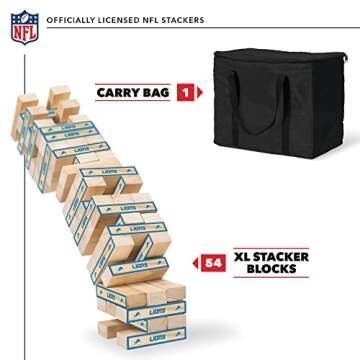 Solid Wood NFL XL Stackers – Over 5 ft High! Perfect Gift for Football Fans!