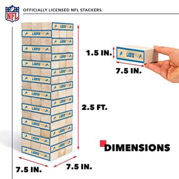 Solid Wood NFL XL Stackers for Ultimate Tailgating Fun