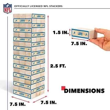 Solid Wood NFL XL Stackers for Ultimate Tailgating Fun