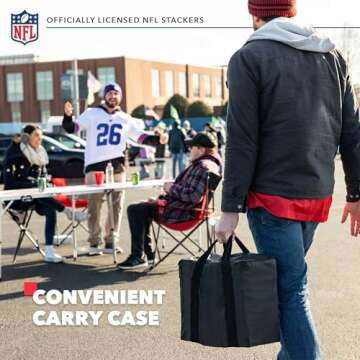 Solid Wood NFL XL Stackers for Ultimate Tailgating Fun