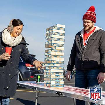 Solid Wood NFL XL Stackers for Ultimate Tailgating Fun