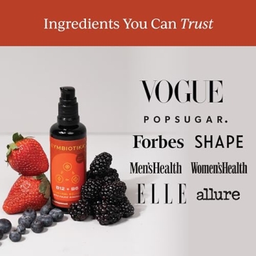 CYMBIOTIKA Liposomal B12 Energy and Clarity Supplement