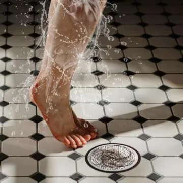 Ohtomber Shower Drain Hair Catcher - 2PCS Stainless Steel Strainer