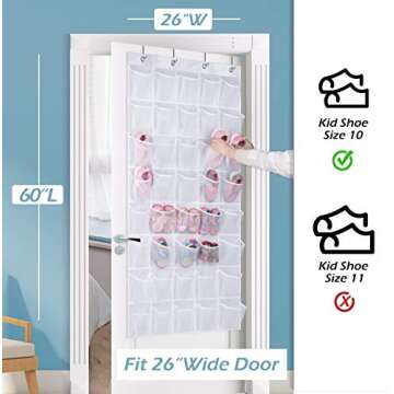 AOODA Multi-Pocket Over The Door Organizer for Every Home