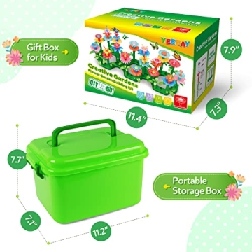YEEBAY Flower Garden Building Toys for Kids - STEM Fun