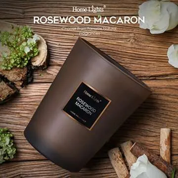 HomeLights Scented Candles | Large Jar Candle - 33.3 Oz. Natural Soy Aromatherapy Candles | Up to 70...
