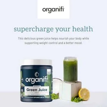 Organifi Green Juice - Organic Spirulina & Ashwagandha Supplement