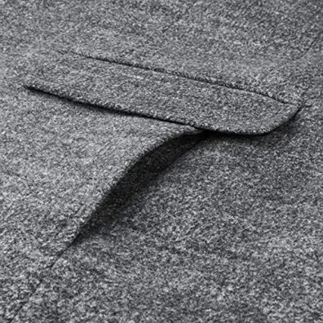 INVACHI Men's Stylish Wool Blend Winter Trench Coat