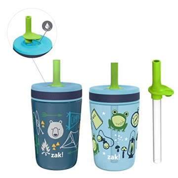 ZAK Designs Campout and Camping Kelso Tumbler Set – Fun, Durable & Leak-Proof for Kids!