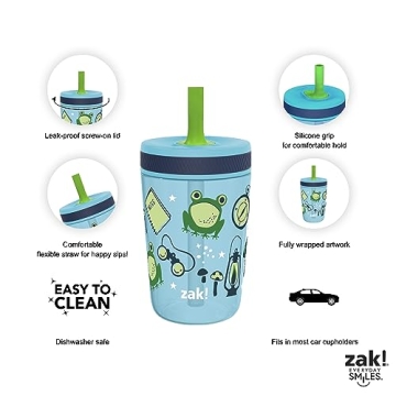 ZAK Designs Kids Tumbler Set – Fun, Durable & Leak-Proof!