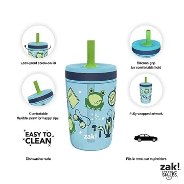 ZAK Designs Kids Tumbler Set – Fun, Durable & Leak-Proof!