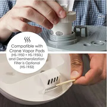 Crane Droplet Ultrasonic Humidifier for Home Comfort