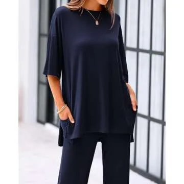 BTFBM Women Lounge Set with Pocket - Soft Casual 2 Piece