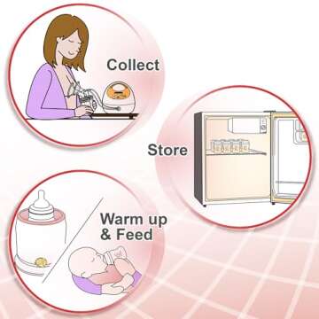 Nenesupply 9oz 4 Count Wide Neck Breast Pump Bottles Use as Bottles for Pumping with Spectra S1 Spectra S2 9 Plus Breast Pumps. Pump Bottles for Spectra Pump. Breastmilk Storage and Collection Bottles