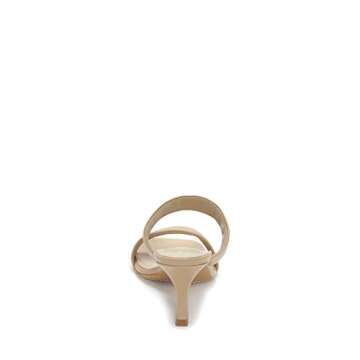Vince Camuto womens Aslee Square Toe Dress Heeled Sandal, Tortilla, 6.5 US