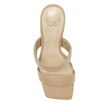 Vince Camuto womens Aslee Square Toe Dress Heeled Sandal, Tortilla, 6.5 US