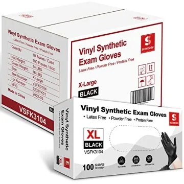 Schneider Vinyl Exam Gloves, 4mil, Latex-Free & Powder-Free