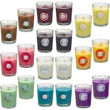 20 Pack Scented Candles Gift Set with 10 Scents for Home