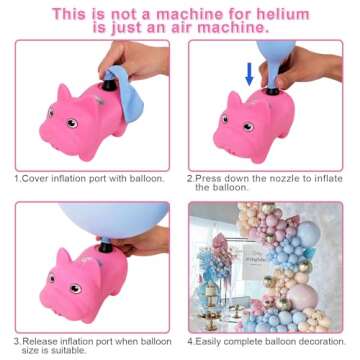 Chamvis Balloon Arch Kit with Electric Balloon Pump, Adjustable Balloon Arch Stand Garden Arbors: Balloon Arch Frame Plant Support Stand - for Wedding Baby Shower Birthday Garden Arbors