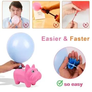 Chamvis Balloon Arch Kit with Electric Balloon Pump, Adjustable Balloon Arch Stand Garden Arbors: Balloon Arch Frame Plant Support Stand - for Wedding Baby Shower Birthday Garden Arbors