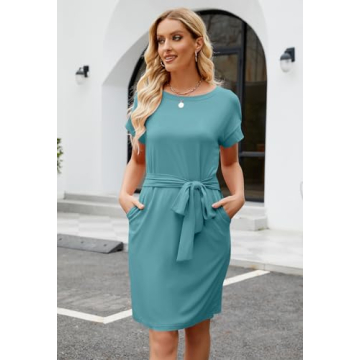 MEROKEETY Women's Summer Striped Midi Dress for All Occasions