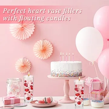 MTLEE 2116 Pieces Valentine's Day Pearl Vase Fillers