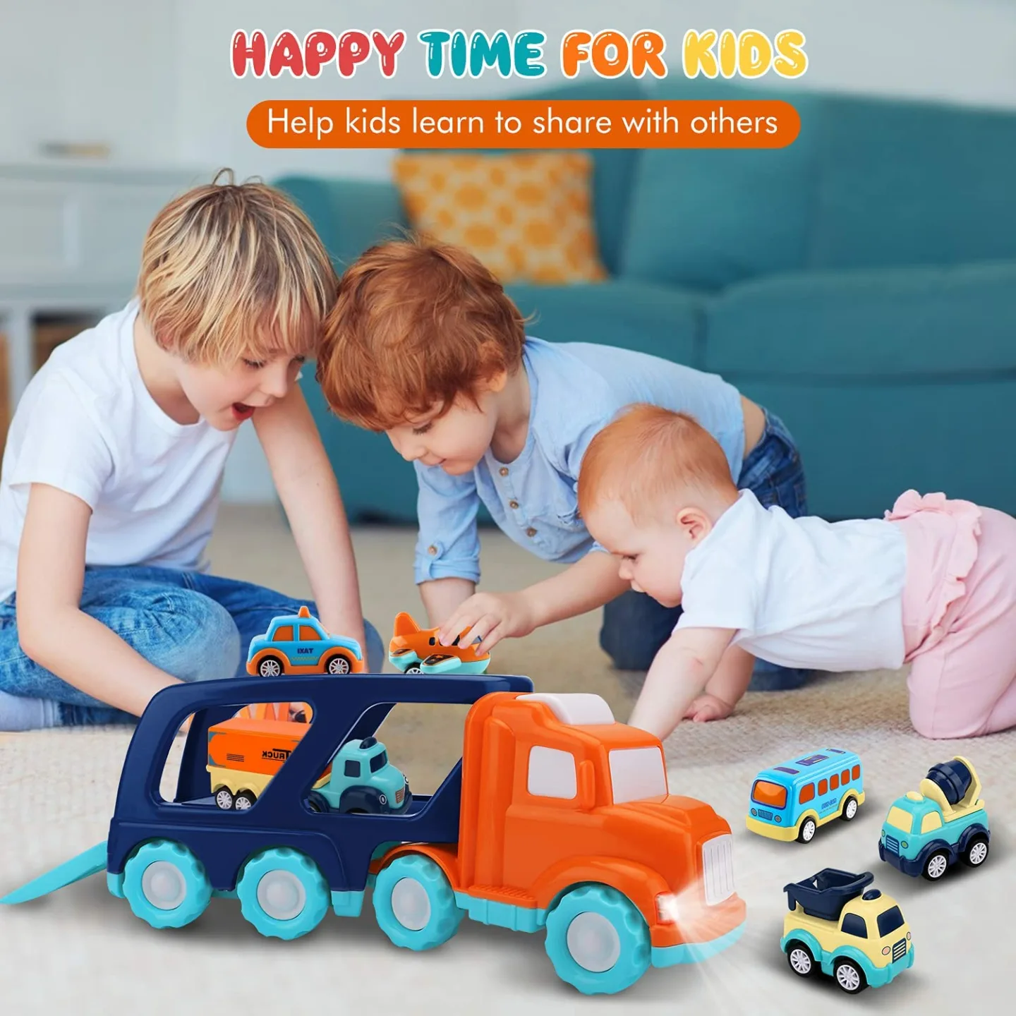 Nicmore 7-in-1 Carrier Toy for Kids Age 2-5