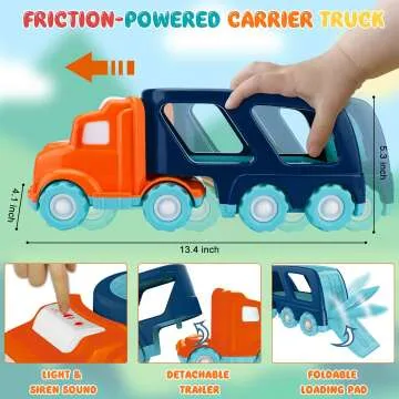 Nicmore 7-in-1 Carrier Toy for Kids Age 2-5