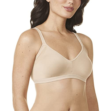 Warner's Women's Easy Does It Wireless Bra – Seamless Comfort in Butterscotch