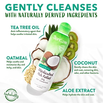 TropiClean Oatmeal Shampoo for Itchy Skin Relief