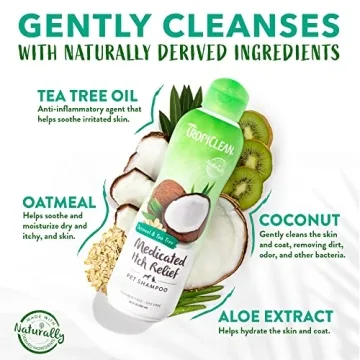 TropiClean Oatmeal Shampoo for Itchy Skin Relief