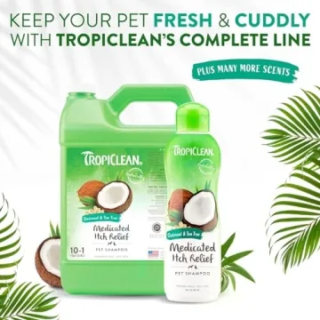 TropiClean Oatmeal Shampoo for Itchy Skin Relief