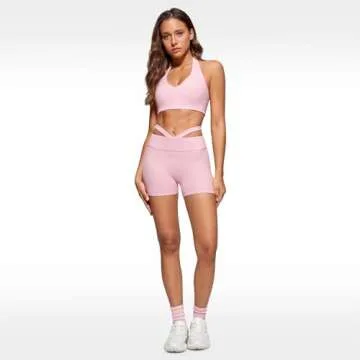 INGIA Women's Halter Longline Sports Bra with Padding