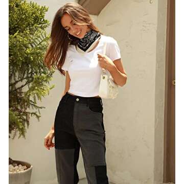 GRACE KARIN Women Shoulder Bag Crossbody Removable Strap Leather White Chain Handbags Medium