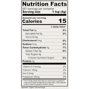 Anthony's Organic Coconut Sugar 5lbs Non-GMO Gluten Free