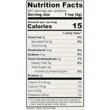 Anthony's Organic Coconut Sugar 5lbs Non-GMO Gluten Free