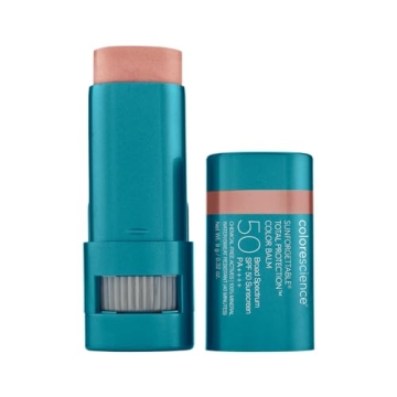 Colorescience Sunforgettable Total Protection Color Balm SPF 50, Mineral, Broad Spectrum, Buildable Lip & Cheek Color, Blush, 0.32 Ounce (Pack of 1)