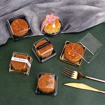Elegant Clear Mini Cupcake Containers for Desserts