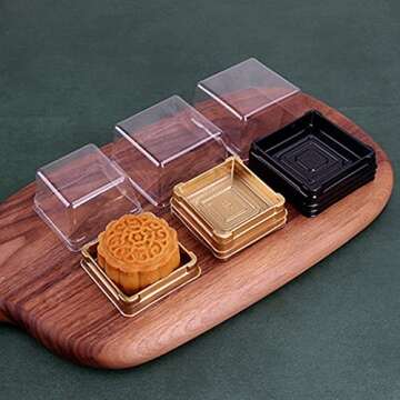 Elegant Clear Mini Cupcake Containers for Desserts