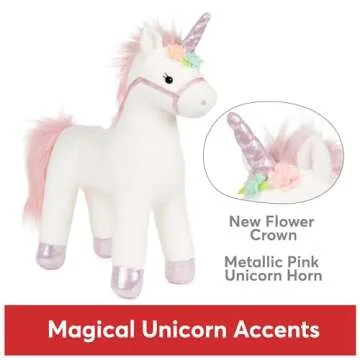GUND Lily Rose Unicorn Stuffed Animal Plush Toy for Ages 1 and Up, White, 15”