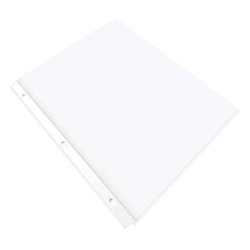 Amazon Basics Durable Clear Sheet Protectors for 3 Ring Binder, 8.5 in x 11 in, 3 holes, 200 Pack