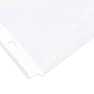 Amazon Basics Durable Clear Sheet Protectors for 3 Ring Binder, 8.5 in x 11 in, 3 holes, 200 Pack