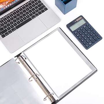 Amazon Basics Durable Clear Sheet Protectors for 3 Ring Binder, 8.5 in x 11 in, 3 holes, 200 Pack