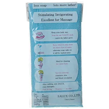 Salux Nylon Japanese Wash Cloth - Exfoliate and Revitalize Skin