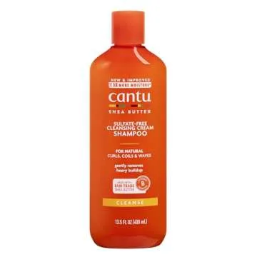 Cantu Natural Hair Shampoo Cleansing 13.5 Ounce (Sulfate-Free) for All Hair Types