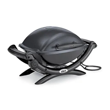 Weber Q1400 Electric Grill - Gray, Compact, and Versatile