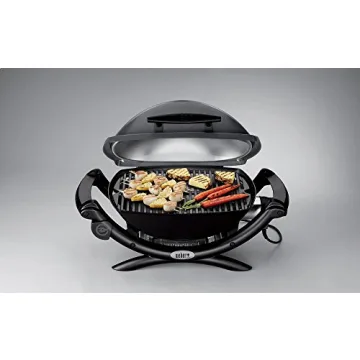 Weber Q1400 Electric Grill - Gray, Compact, and Versatile